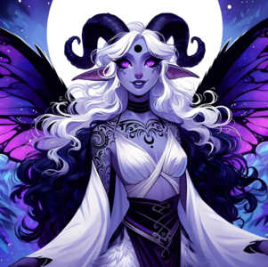 Amaris after becoming an archfey