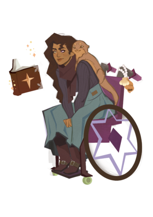 An Ottermancer and her Otter Familiar